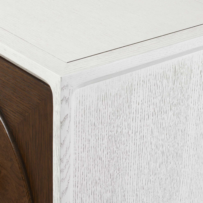 Roundabout - 3 Door Cabinet - Woodtone / White