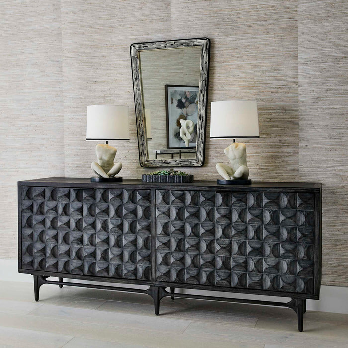 Inlay Mirror - Black / White