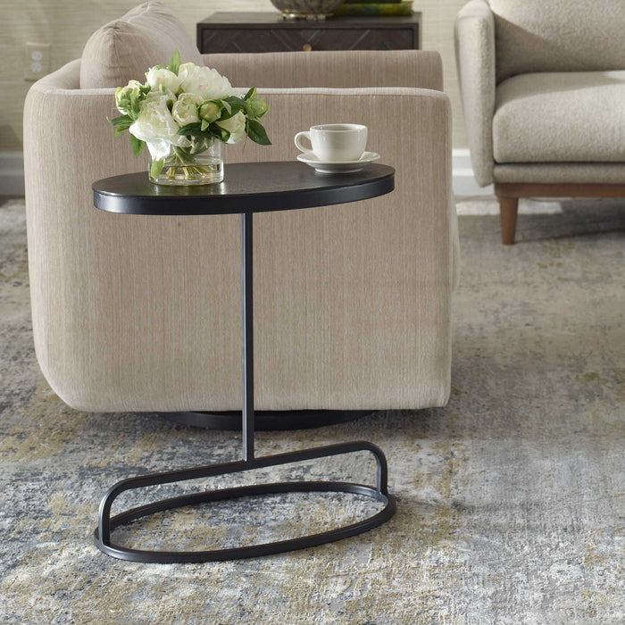 Accent Table - Aged Black