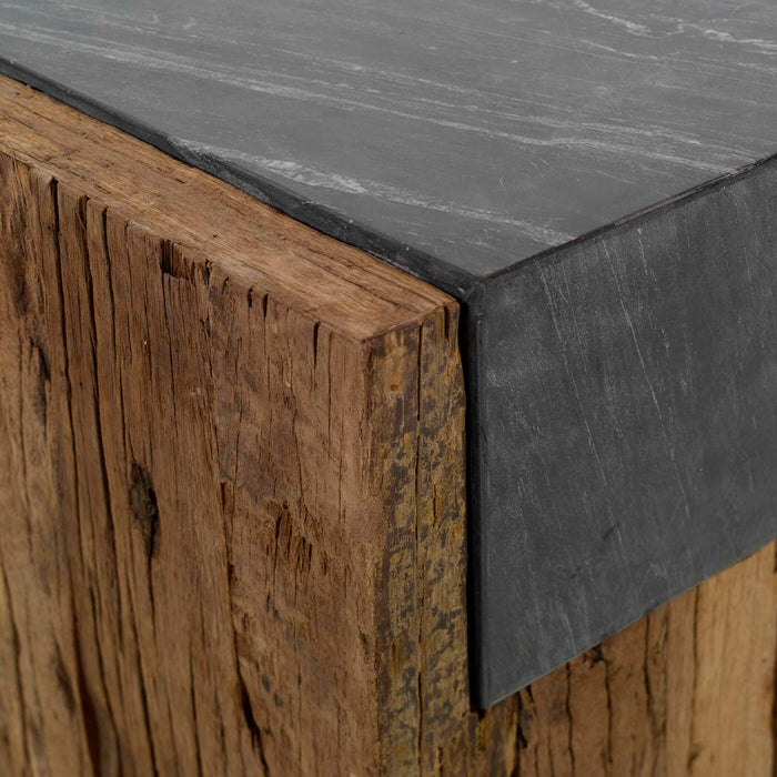 Jonah - Side Table - Black / Brown