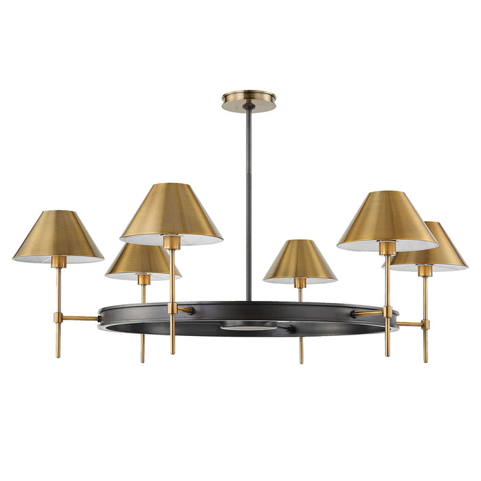 Streamline - 6 Light Chandelier - Brass / Bronze