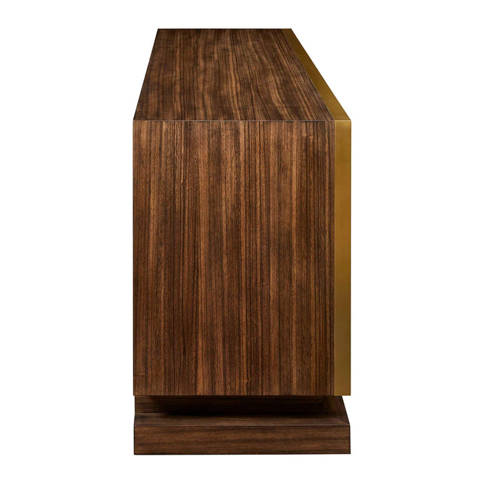 Block Buster - 4 Door Cabinet - Woodtone