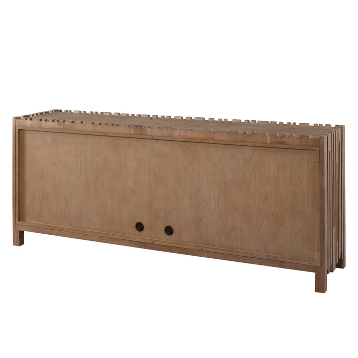 Assemblage - 4 Door Cabinet - Woodtone