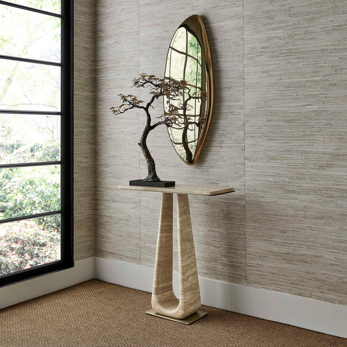 Jelly Bean - 42" x 18" Wall Sculpture - Gold
