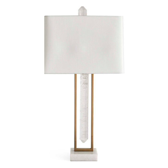 Jeweled Point - Table Lamp - Brass / Gold / White