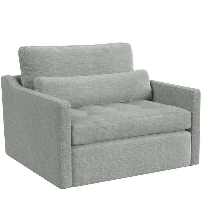 Slope - Tufted Swivel Chair-And-A-Half