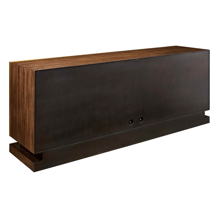 Block Buster - 4 Door Cabinet - Woodtone
