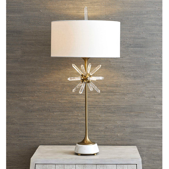 Star Quartz - Table Lamp - Antique Brass