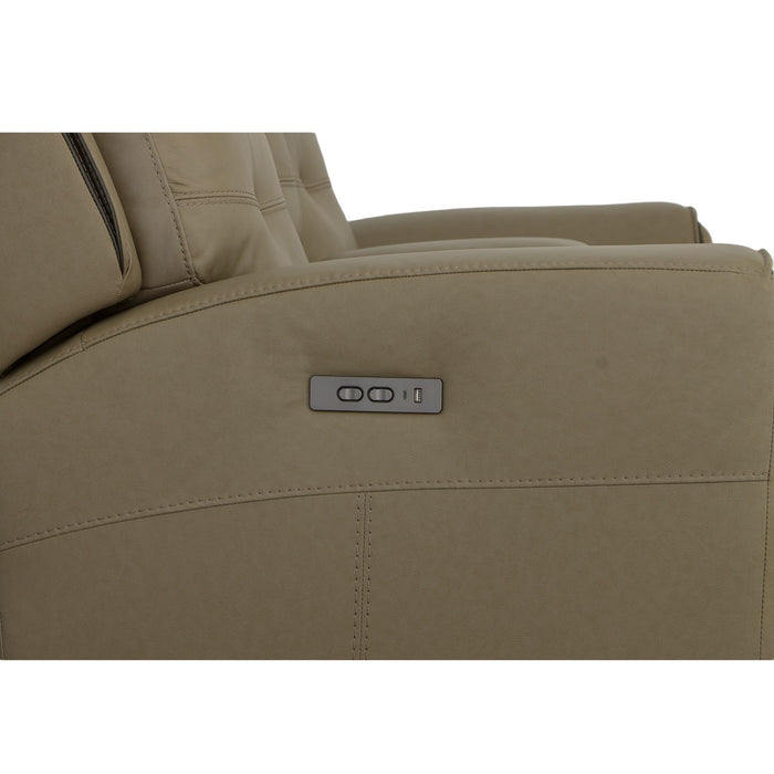 Iris - Power Reclining Loveseat With Console & Power Headrests