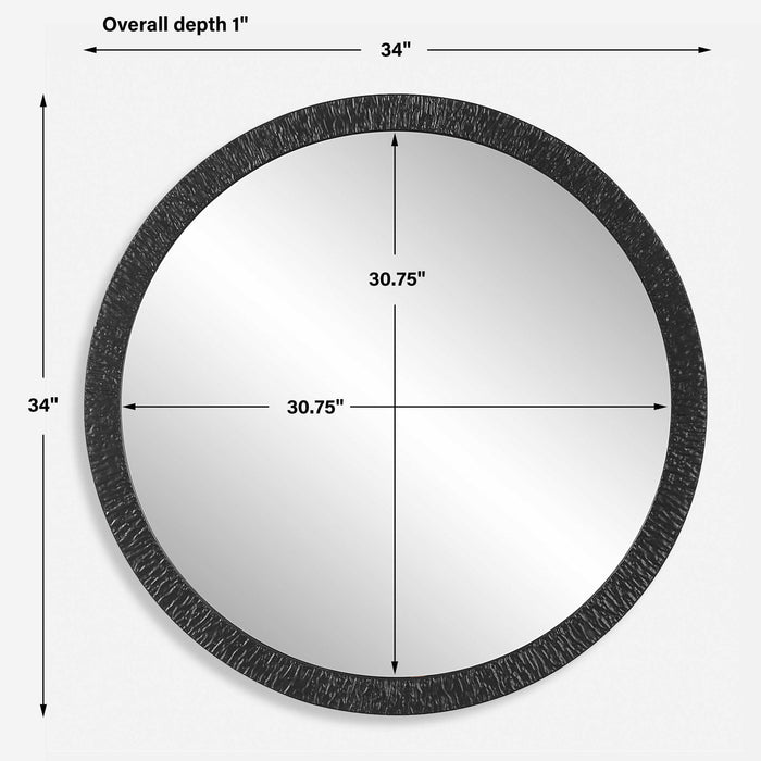 34" Bedroom Mirror - Black