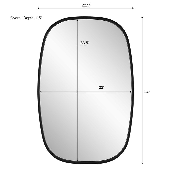 33.63" Mirror - Black