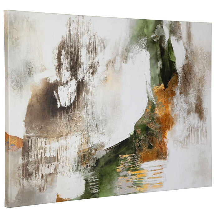 40" Frameless Giclee On Canvas - Light Blue