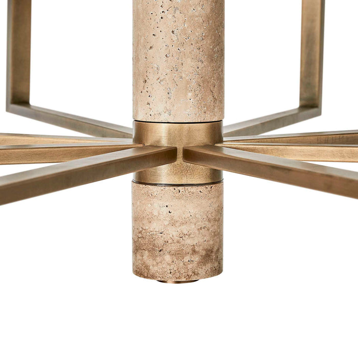 Commune - 8 Light Chandelier - Brass