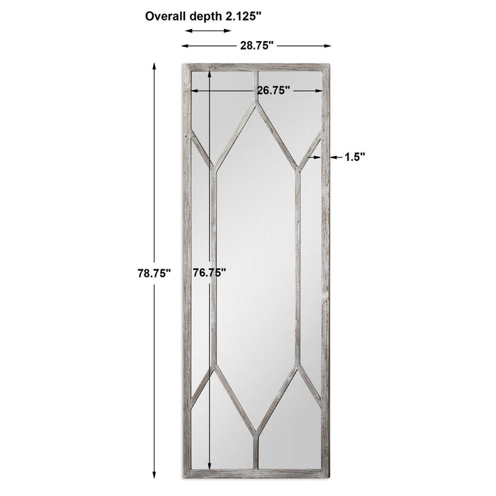 Sarconi - Oversized Mirror - Pearl Silver