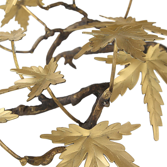 Bonsai - Large Sculpture - Brass / Woodtone