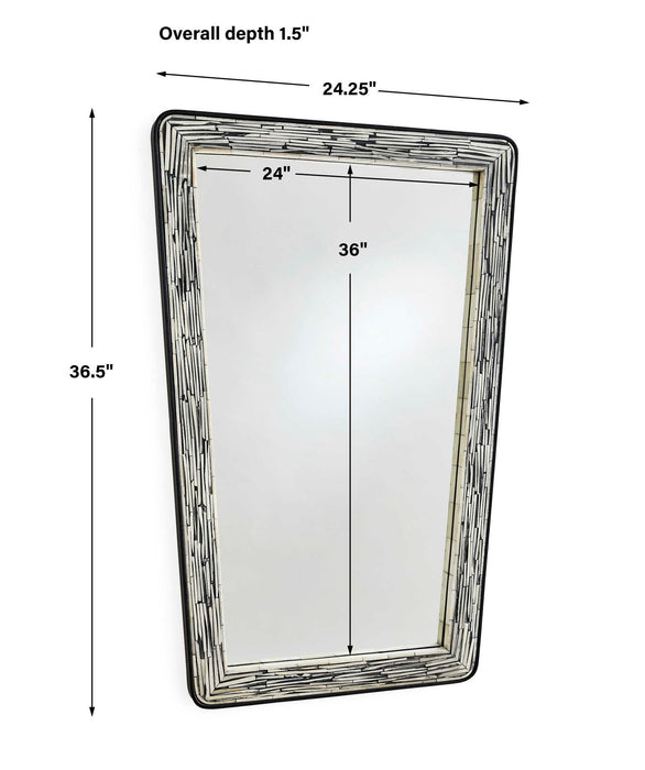 Inlay Mirror - Black / White