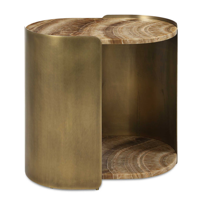 Lozenge - Accent Table - Brown