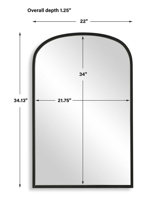 34.13" Mirror - Black