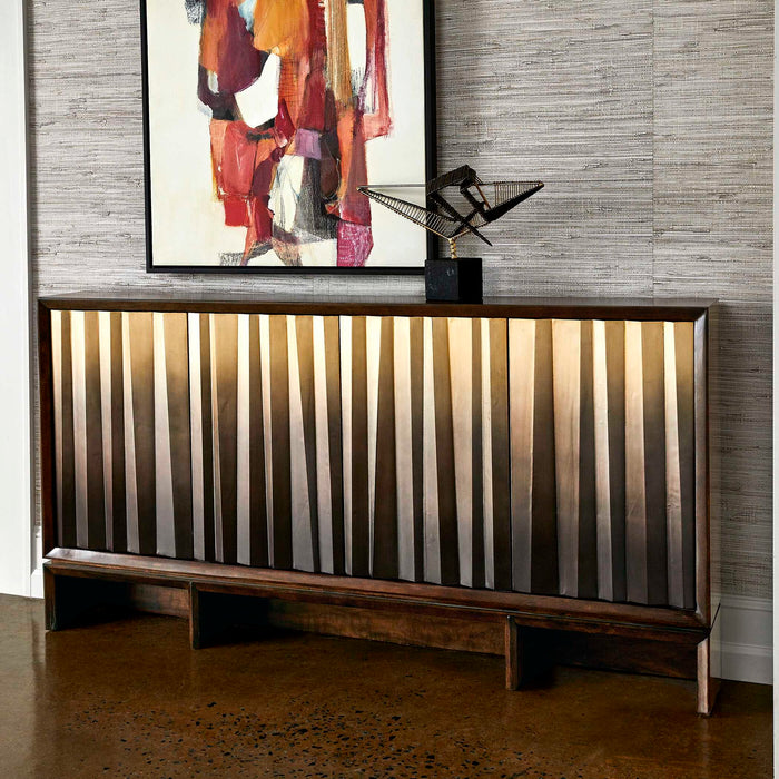 Ombre Luster - Console Table - Brass / Bronze / Woodtone