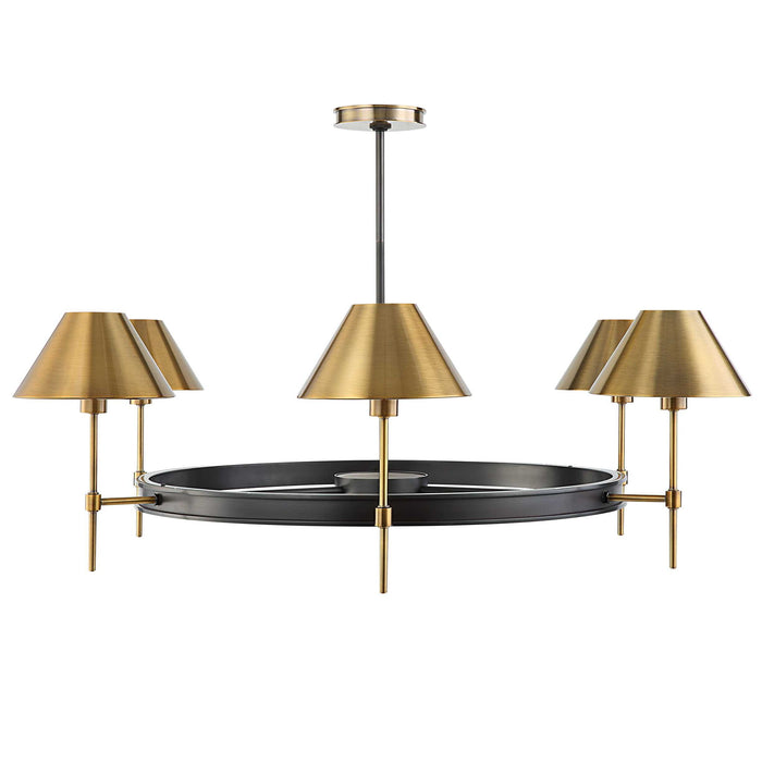Streamline - 6 Light Chandelier - Brass / Bronze