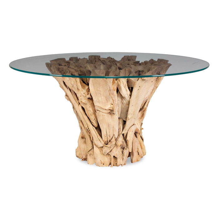 Teak Root - Round Dining Table - Bleached