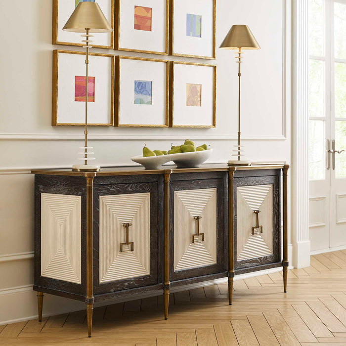 Let It Drop - Cabinet - Brown / Gold / White