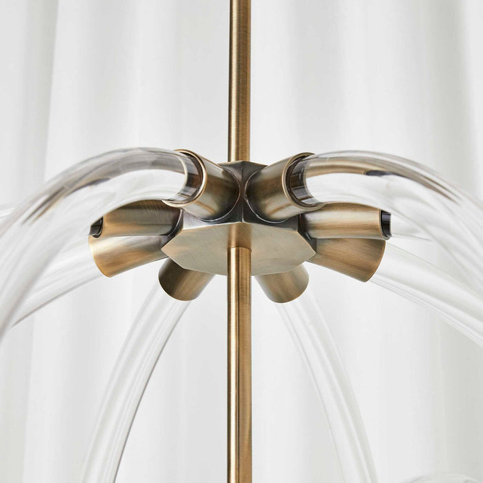 Longitude - 8 Light Pendant - Brass