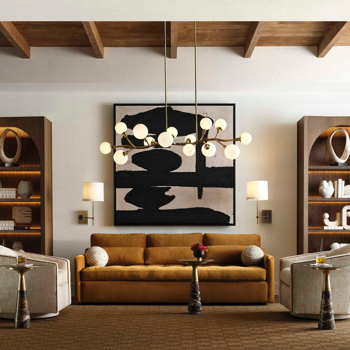 Meandering - 14 Light Pendant