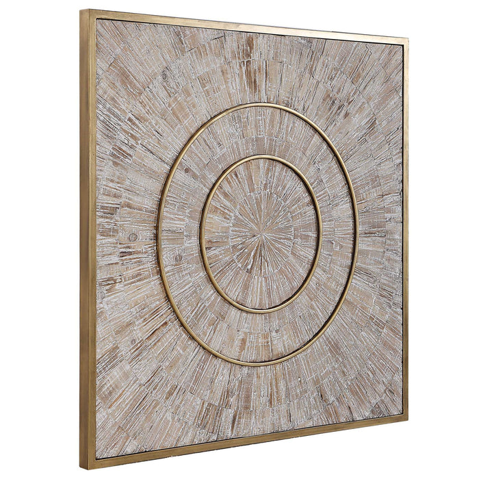 Mahala - Wood Wall Panel - Brass / Woodtone