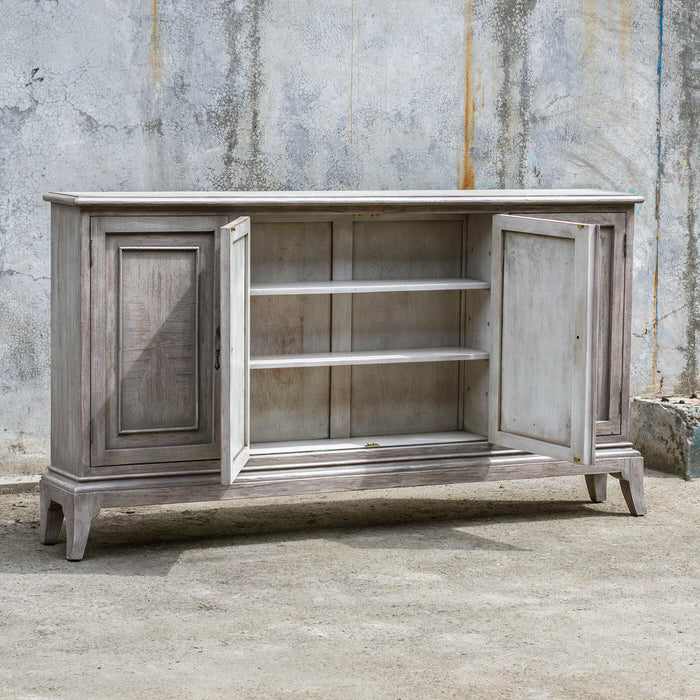 Nyle - 4 Door Cabinet - Gray
