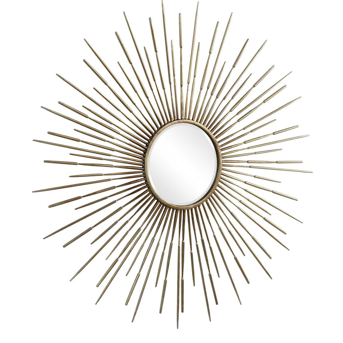 Golden - Rays Starburst Mirror - Gold