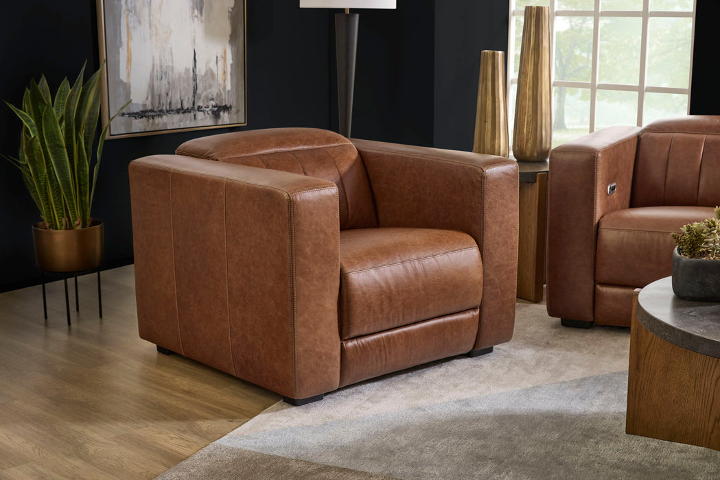 Austin - Power Recliner With Power Headrest - Chestnut
