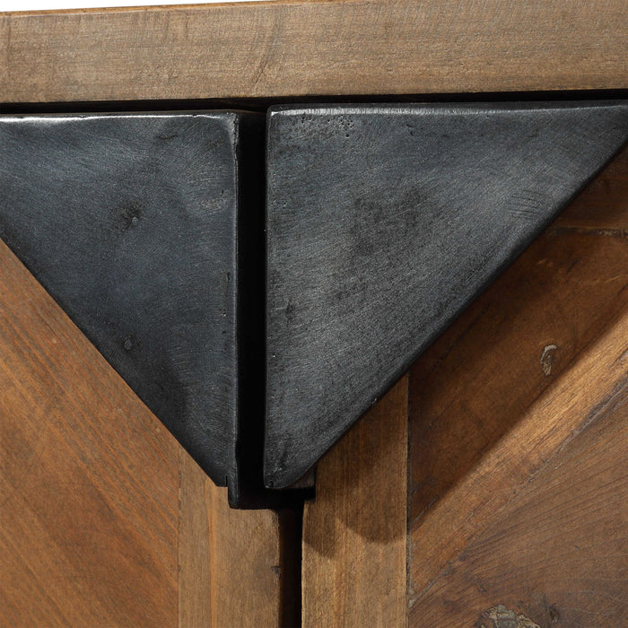 Lucas - Sideboard - Black / Woodtone