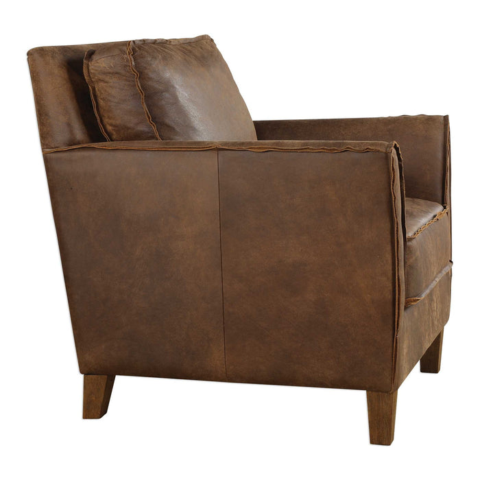 Fairbanks - Accent Chair - Brown / Woodtone