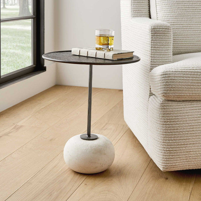 Button Up - Accent Table - Bronze