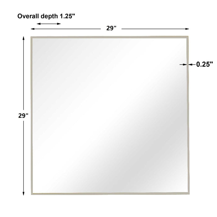 Alexo - Square Mirror - Silver