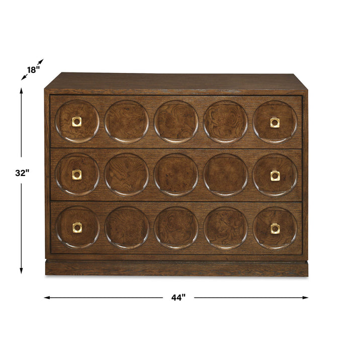 Roundabout - 3 Drawer Chest - Cocoa Brown