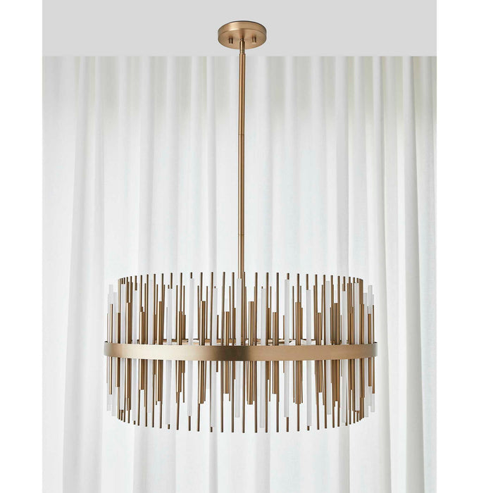Magic Wand - 8 Light Pendant - Brass