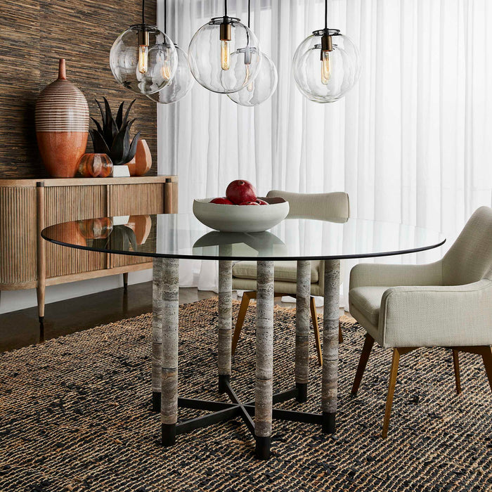 Hex - Dining Table - Black / Gray