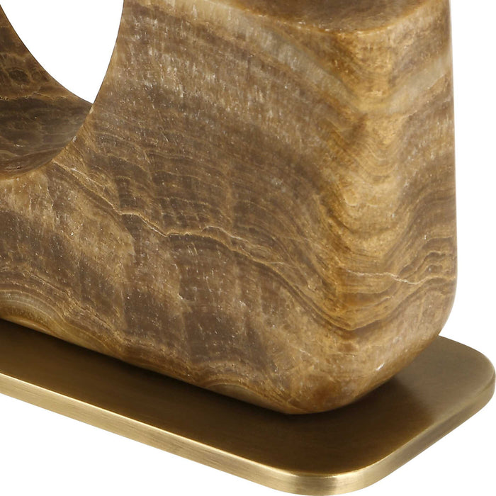 Missing Link - Tall Sculpture - Brown