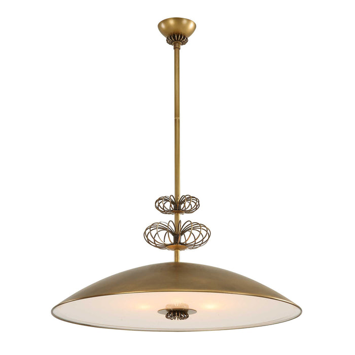 Feeling Loopy - 4 Light Pendant - Brass