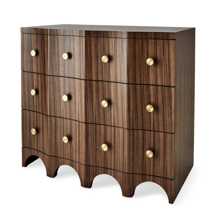Grand Flute - 3 Drawer Chest - Woodtone