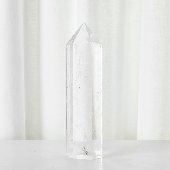 Crystal Point - Sculpture - Pearl Silver