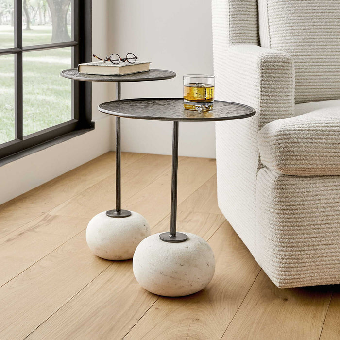 Button Up - Accent Table - Bronze