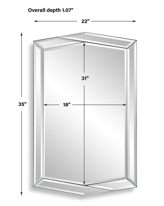 Wall Mirror - Gray