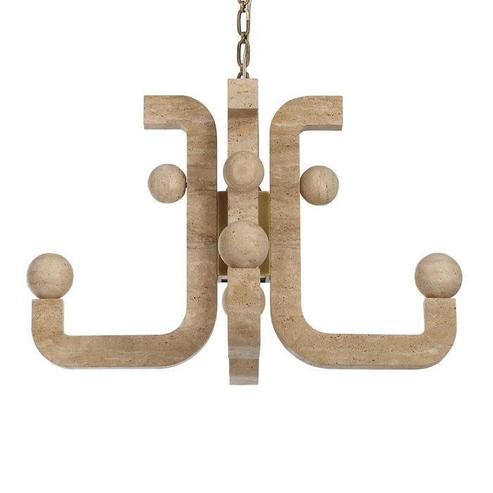 Equilibrium - 5 Light LED Pendant - Brass