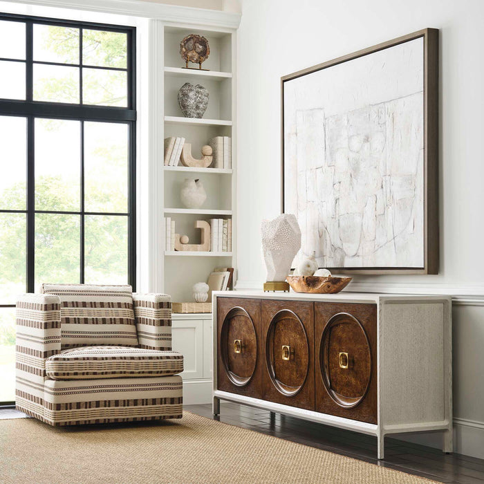 Roundabout - 3 Door Cabinet - Woodtone / White