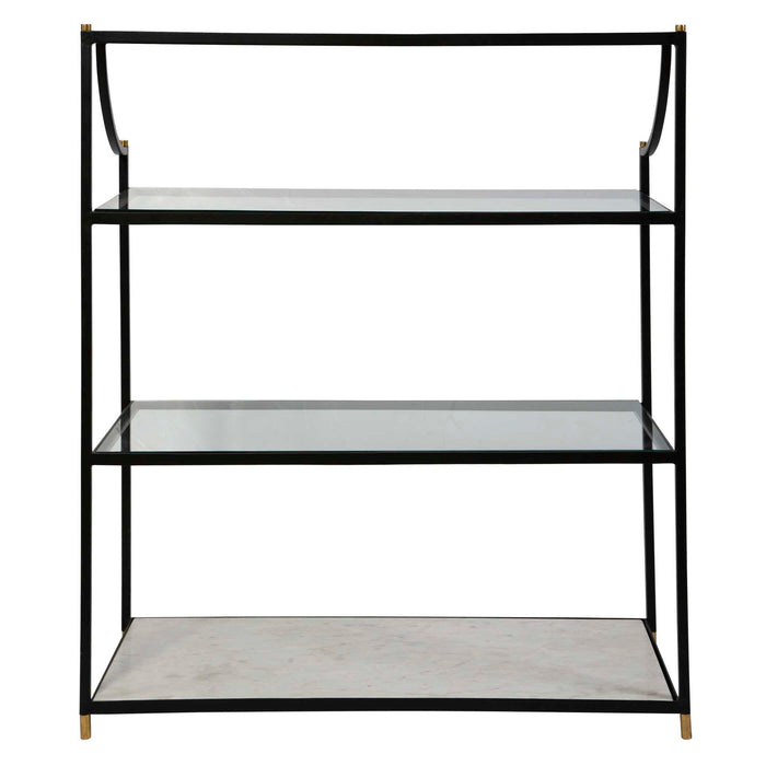 Swoop - Console/Bar - Black / Brass / White