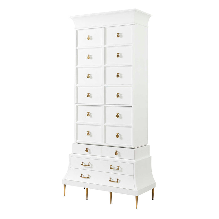 Mansard - Tall Cabinet - White