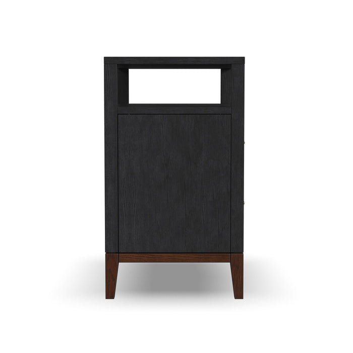 Waterfall - Nightstand - Black